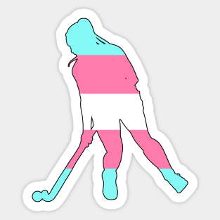 Field Hockey: Transgender Pride Sticker